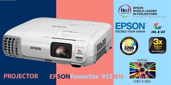 خرید ویدئو پروژکتور استوک اپسون  Epson Powerlite 955WH
